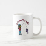 Dark Woman Fishing Mugs