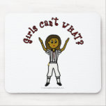 Dark Woman Football Referee Mousepads