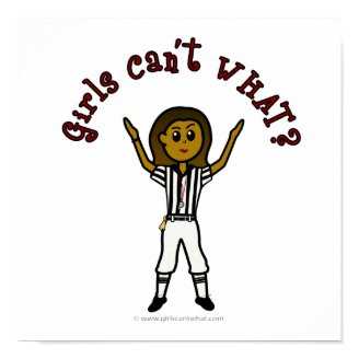 Dark Woman Football Referee Poster