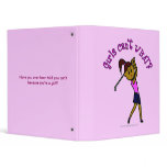 View more Dark Woman Golfer Binders personalized gift ideas for girls Dark Woman Golfer Binders