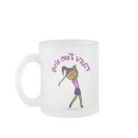 View more Dark Woman Golfer Mugs personalized gift ideas for girls Dark Woman Golfer Mugs