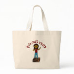Dark Woman on Soapbox Canvas Bag