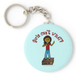 Dark Woman on Soapbox Keychain