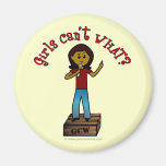 Dark Woman on Soapbox Magnets