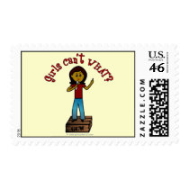 Dark Woman on Soapbox Postage Stamp