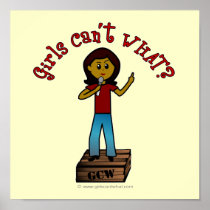 Dark Woman on Soapbox posters
