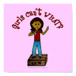 Dark Woman on Soapbox Poster