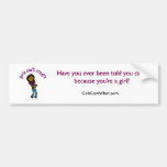 Dark Woman Playing Saxophone Bumper Sticker