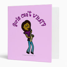 Dark Woman Playing Saxophone Vinyl Binders