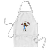 Dark Woman Playing Violin aprons