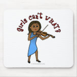 Dark Woman Playing Violin Mousepads