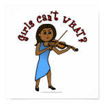 Dark Woman Playing Violin Posters