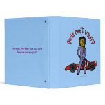 Dark Woman Race Car Driver binders