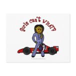 View more Dark Woman Race Car Driver Postcards personalized gift ideas for girls Dark Woman Race Car Driver Postcards