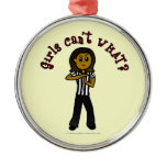 Dark Woman Referee Ornament