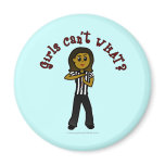 Dark Woman Referee Refrigerator Magnet