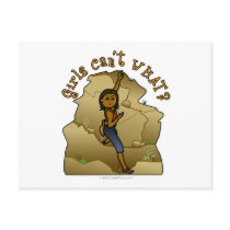 Dark Woman Rock Climber