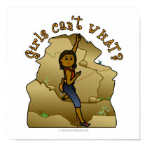 Dark Woman Rock Climber
