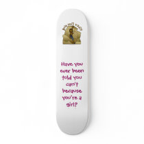 Dark Woman Rock Climber Skate Deck