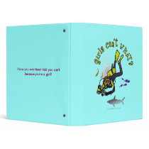 Dark Woman Scuba Diver binders by girlscantwhat Dark Woman Scuba Diver binders
