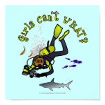 Dark Woman Scuba Diver Print