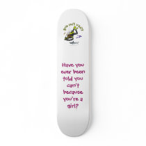 Dark Woman Scuba Diver Custom Skate Board