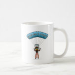 Dark Woman Sky Diving Mug