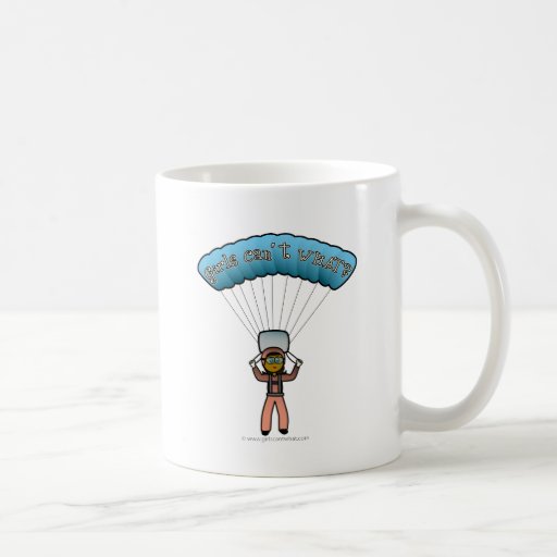 Dark Woman Sky Diving Mug
