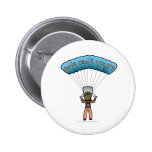 Dark Woman Sky Diving Pins