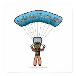 Dark Woman Sky Diving Print