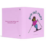 View more Dark Woman Snow Skiing Binders personalized gift ideas for girls Dark Woman Snow Skiing Binders