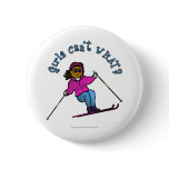 View more Dark Woman Snow Skiing Buttons personalized gift ideas for girls Dark Woman Snow Skiing Buttons