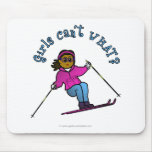 View more Dark Woman Snow Skiing Mousepads personalized gift ideas for girls Dark Woman Snow Skiing Mousepads