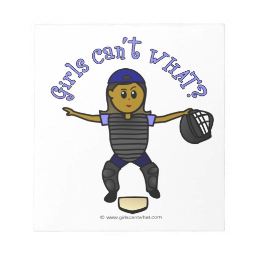 Dark Woman Umpire Notepad