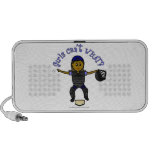 Dark Woman Umpire Portable Speakers
