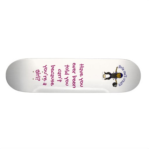Dark Woman Umpire Skate Deck