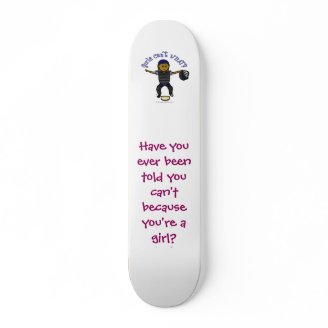 Dark Woman Umpire Skate Deck