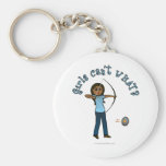 Dark Women's Archery in Blue Key Chains