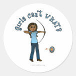 Dark Women's Archery in Blue Sticker