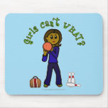 Dark Womens Bowling Mousepad