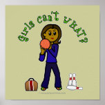 Dark Womens Bowling Posters