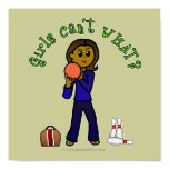 Dark Womens Bowling Posters