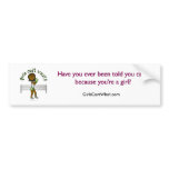 Dark Womens Boxing Bumperstickers