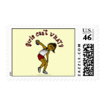 Dark Womens Discus Stamps