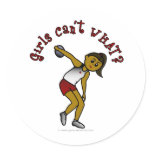 Dark Womens Discus Stickers