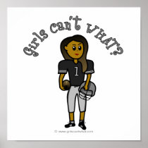 Dark Womens Football Print
