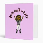 Dark Womens Football Referee 3 Ring Binders