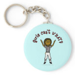 Dark Womens Football Referee Key Chain