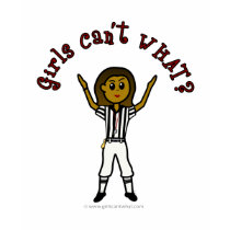 Dark Womens Football Referee t-shirts