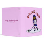 Dark Womens Hockey Player Binders